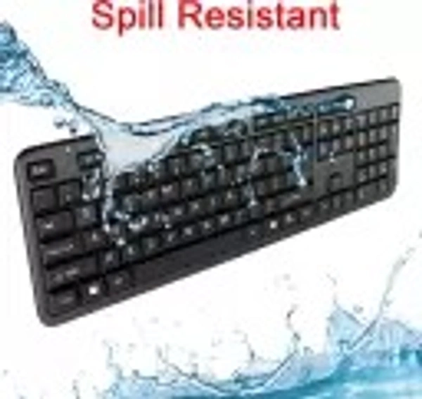 QUANTUM QHM7403D Wired USB Multi-device Keyboard (Black) - black