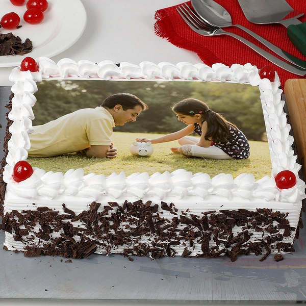 Black Forest Photo Cake - 2 Pound