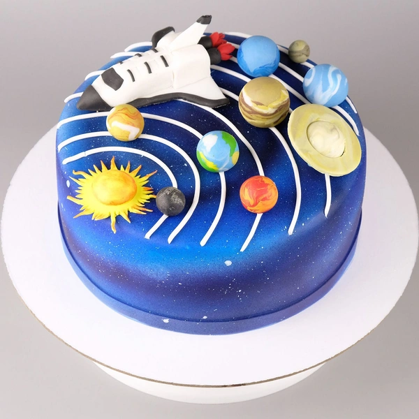 Solar System Troffle Cake - 2 Pound