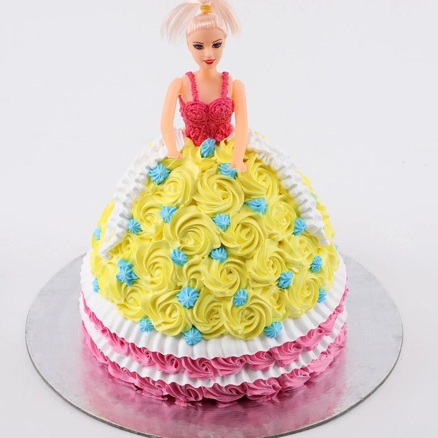 Rose doll online cake