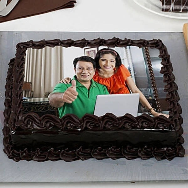 Rich  Truffle Photo Cake - 2 Pound