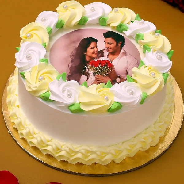 Loving You Photo Vanilla Cake - 2 Pound