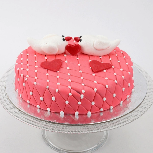 Kissing Bird Chocolate Cake - 2 Pound