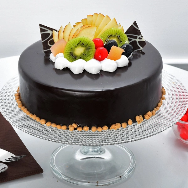Fruit Chocolate Cake - 2 Pound