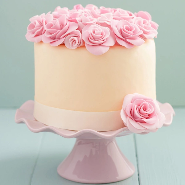 Decadent Floral Chocolate Cake - 2 Pound