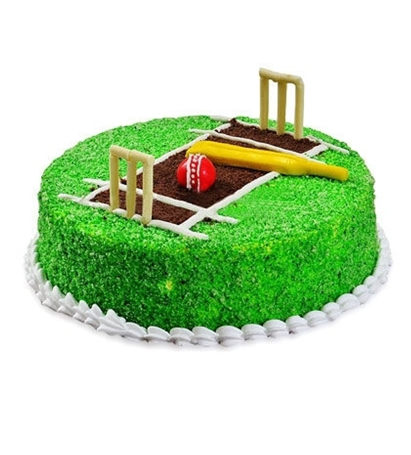 Cricket Pitch Cake - 2 Pound