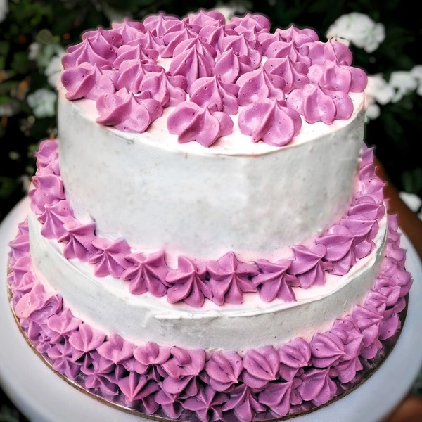 Chocolate 2 Tier Purple Cake - 4 Pound