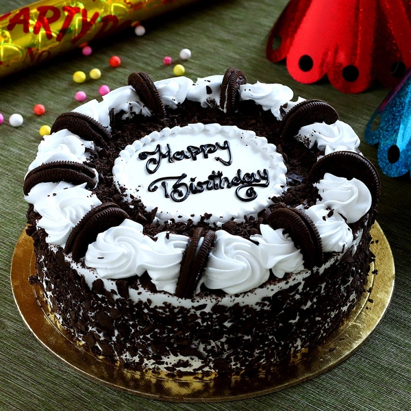 Birthday Special Black Forest Cake - 2 Pound