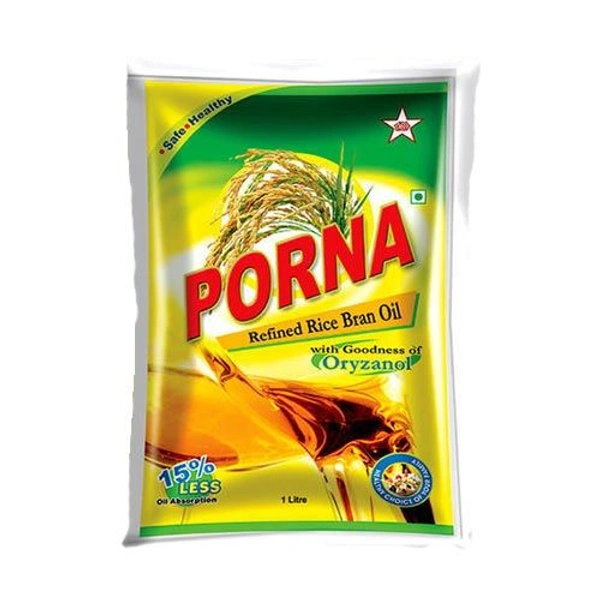 Porna Rice Bran Oil 1l