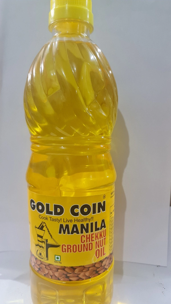 Gold Coin Groundnut Oil Jar 1l
