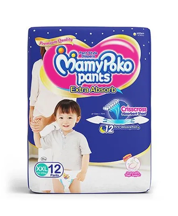 Mamypoko Pants Blue XXL12 Pc
