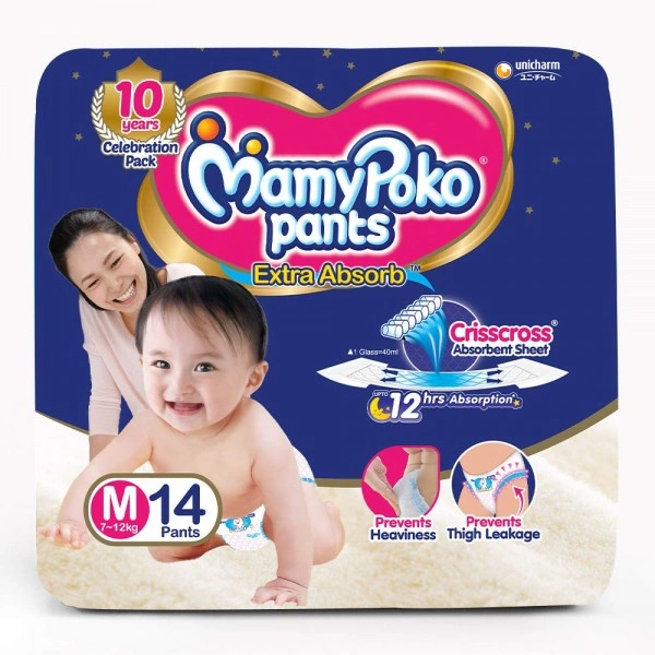 Mamypoko Pants Blue M14 Pc