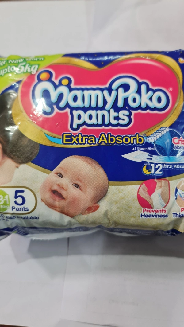Mamypoko Pants Blue NB5 Pc