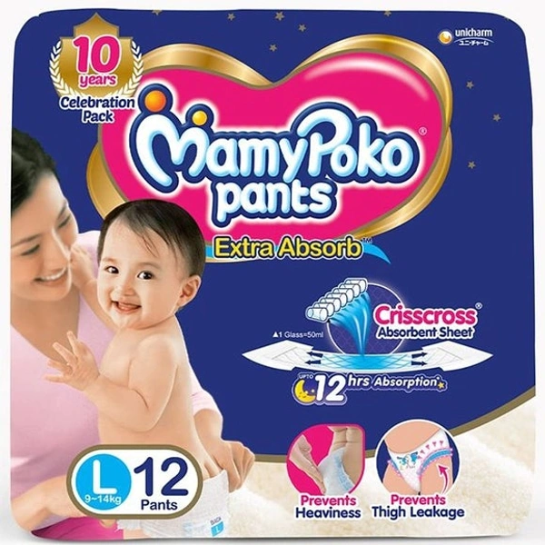 Mamypoko Pants Blue L12 Pc