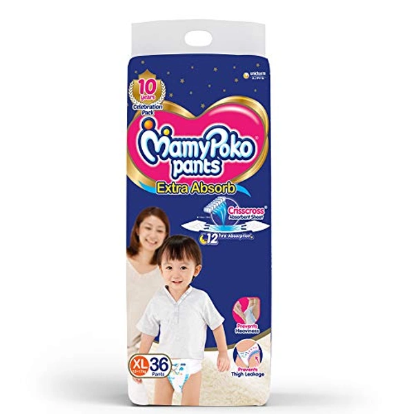 Mamypoko Pants Blue  XL36 Pc