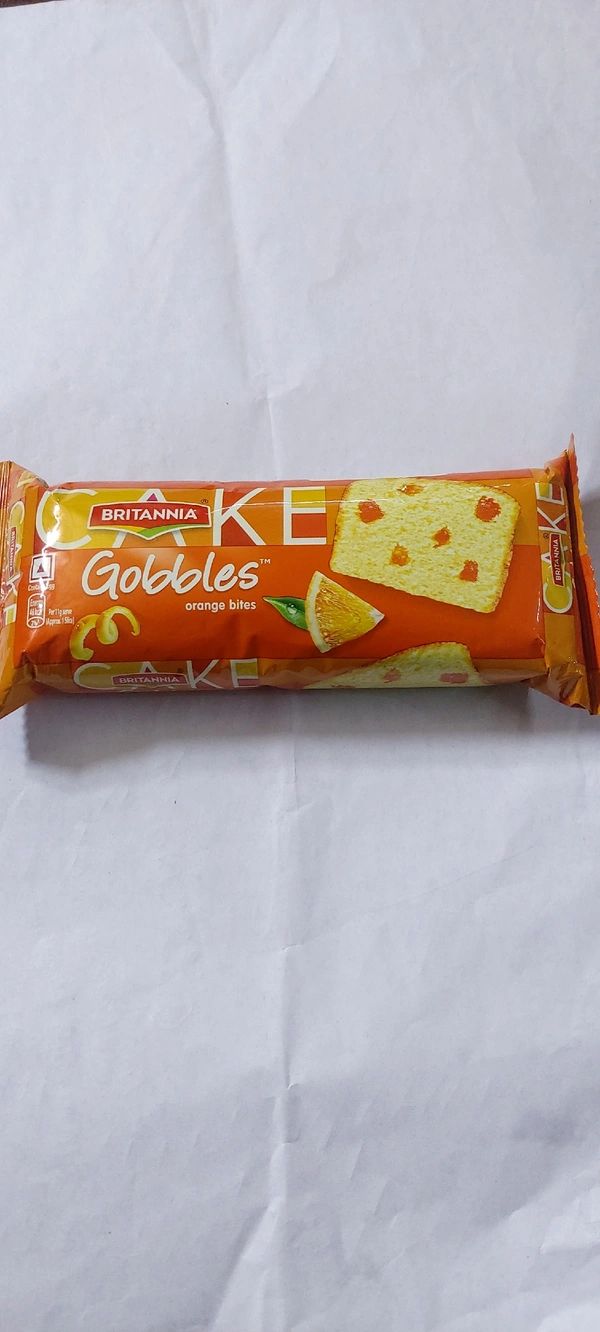 Britannia Gobbles Orange bites Cake 55g