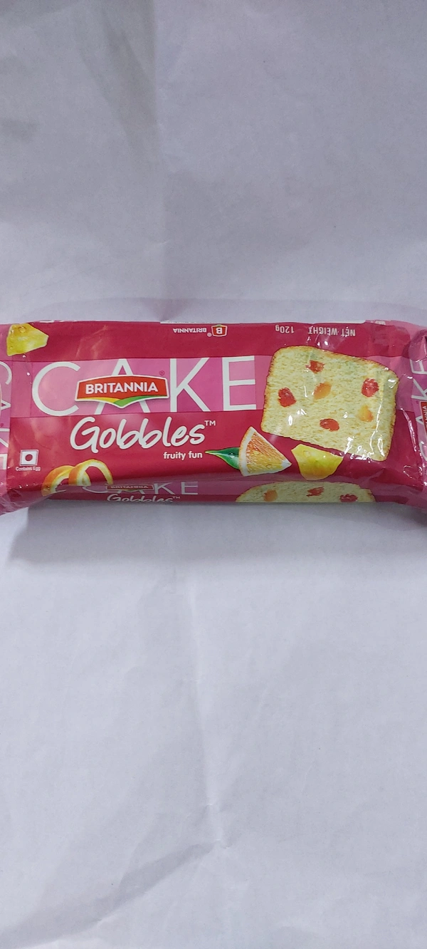 Britannia Gobbles Fruity fun Cake 120g