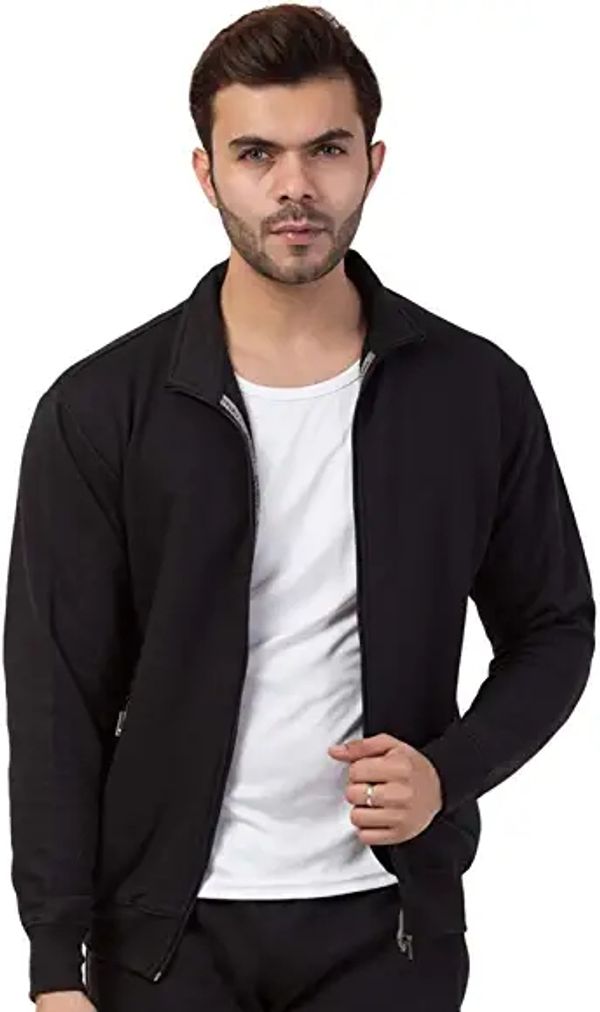Full Sleeve Men Sweat Shirt  - Dark Black