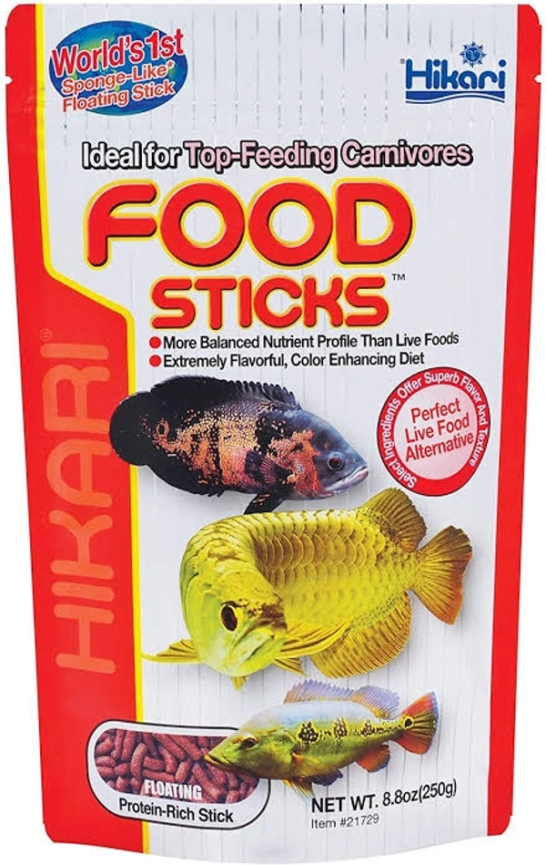 Hikari food sticks ideal for tropical fish