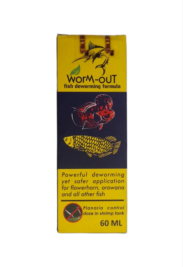 Worm Out | Fish Deworming Fomula Medicine|Aquatic Remedies 