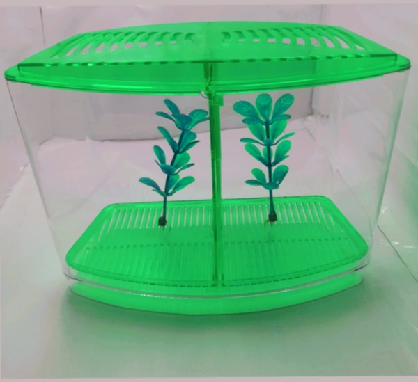 Taiyo Double House Betta/Fighter Fish Tank|Acrylic|With LED Light
