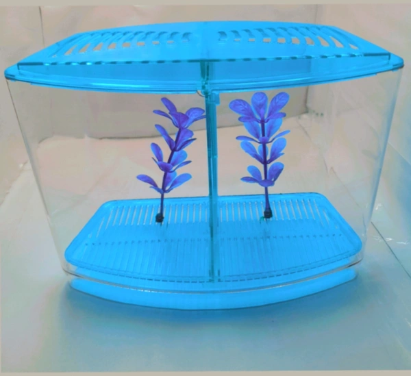 Taiyo Double House Betta/Fighter Fish Tank|Acrylic|With LED Light