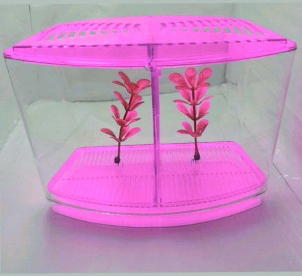 Taiyo Double House Betta/Fighter Fish Tank|Acrylic|With LED Light