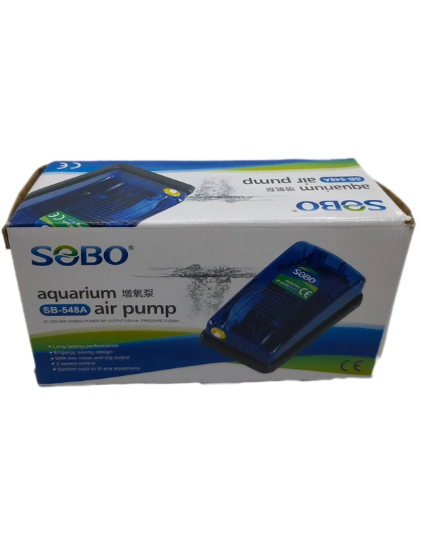Air Pump For Aquarium|Single Nozzle|SOBO SB-548A|Power: 3 Watt 