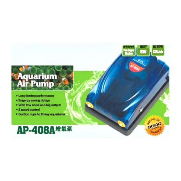 Aquarium Air Pump|Double Nozzle|Venus Aqua AP-408A|Power:5 Watt