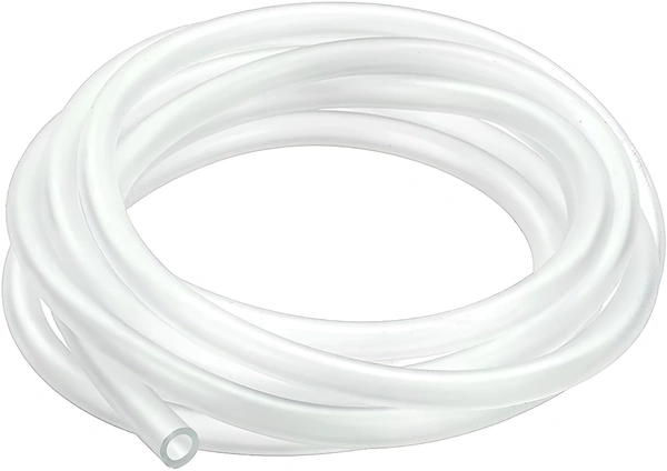 Silicone Pipe For Aquarium Air Pump or Other Uses|Diameter - 5mm, Hole-4mm|Color- White 