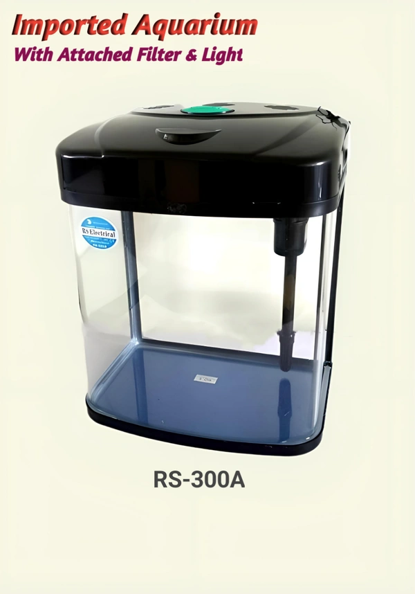 RS 300A Premium Glass Aquarium with LED Lighting and Top Filter