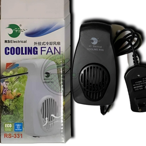 RS Electrical Aquarium Cooling Fan RS-331 – Silent, Energy Efficient, Adjustable Speed (1ft - 2ft Tank)