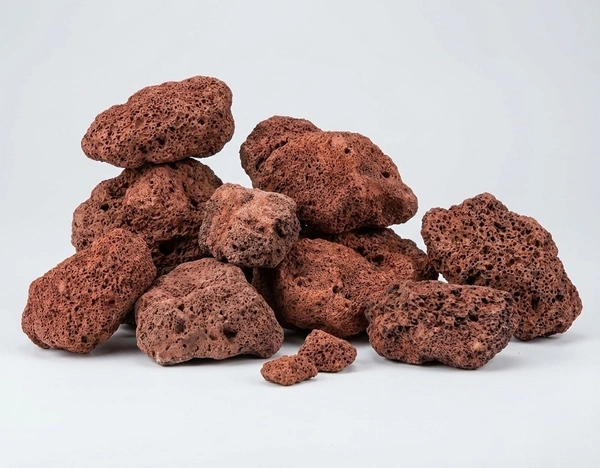 Natural Red Lava Rock & Black Lava Rock for Aquarium Aquascaping | Volcanic Lava Stone for Biological Filtration & Hardscape