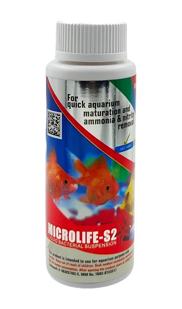 Microlife-S2 120 ml | For Quick Aquarium Maturation and Ammonia & Nitrite Removal