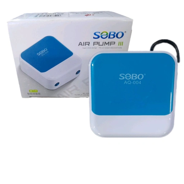SOBO AQ 004 Aquarium Air Pump – Silent & Efficient Oxygen Pump for Fish Tanks