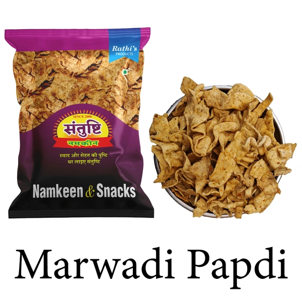 Marwadi Spicy Besan Papdi|Thin & Crispy|Made In Groundnut Oil - 250 gms