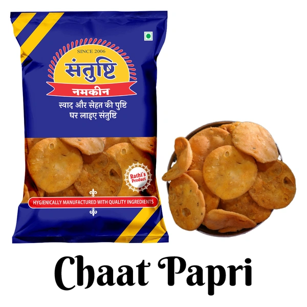 SANTUSHTI NAMKEEN Santushti Namkeen CHAAT PAPDI, 200 gms - 200 gms