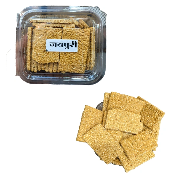 Jaipuri Gajak, 250 gms, Thin and Crispy , Made of Til and Gud - 250 gms