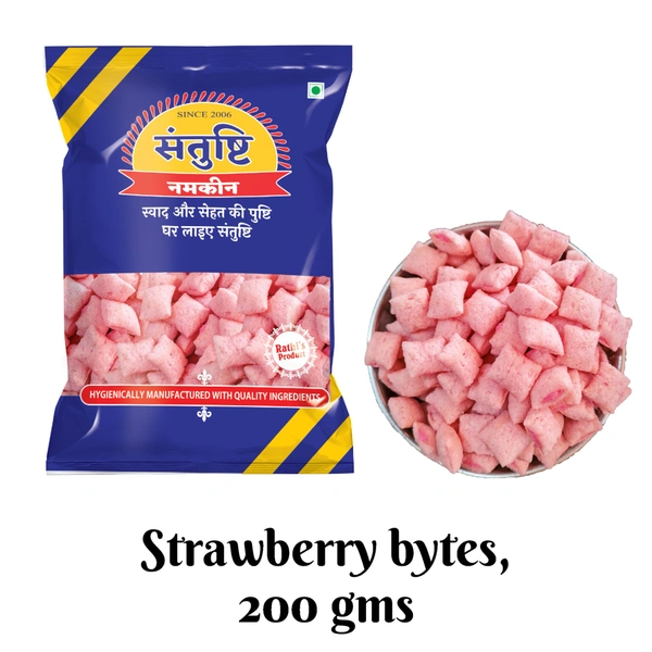 Santushti Namkeen Strawberry bytes, 200 gms - 200 gms