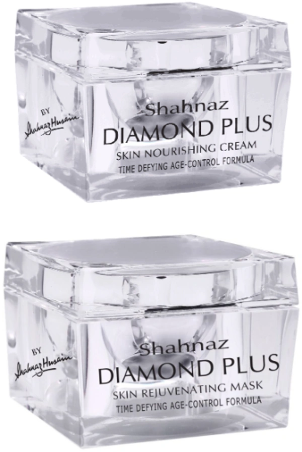 Shahnaz Husain Diamond Plus Cream - 40GM and Diamond Plus Mask - 50GM