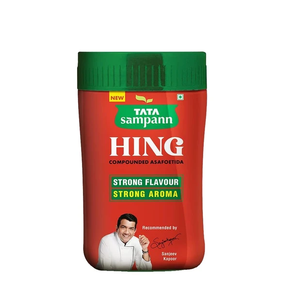 Tata Sampann Hing (Bandhani Hing), Compounded Asafoetida, Strong Flavour Strong Aroma, Recommended by Chef Sanjeev Kapoor - 50GM