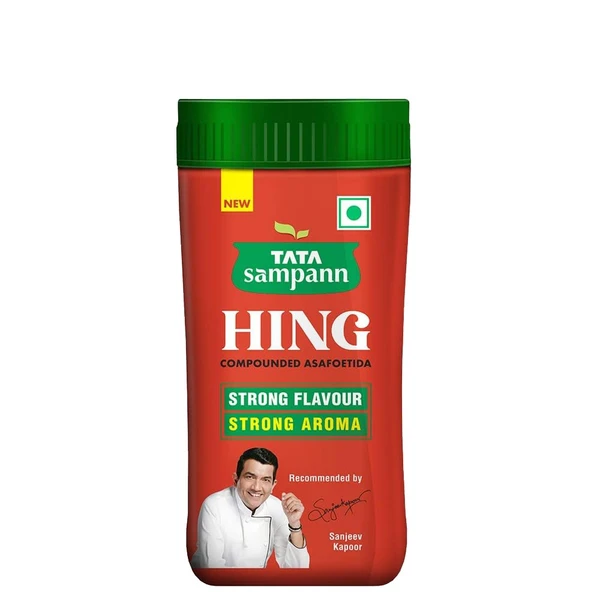 Tata Sampann Hing (Bandhani Hing), Compounded Asafoetida, Strong Flavour Strong Aroma, Recommended By Chef Sanjeev Kapoor - 100GM