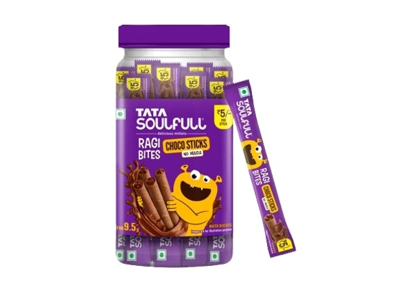 Tata Soulfull Ragi Bites Choco Sticks - 30Pcs	
