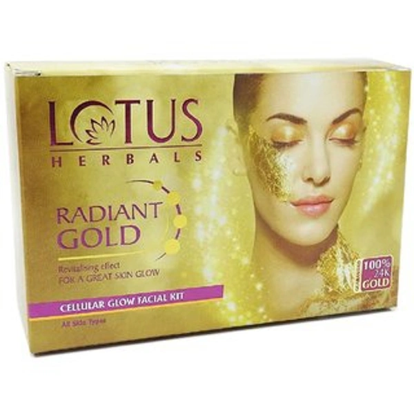 Lotus Lotua Herbal Gold Facial Kit - 37 g, Gold