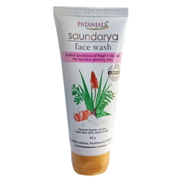 Patanjali Saundarya Face Wash - 50g