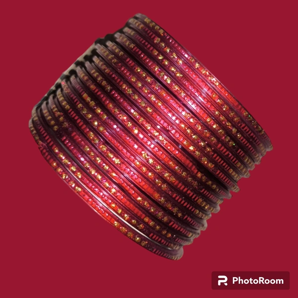 Sandip Bangles - Maroon, 2/6, 1 Box = 24 Bangles