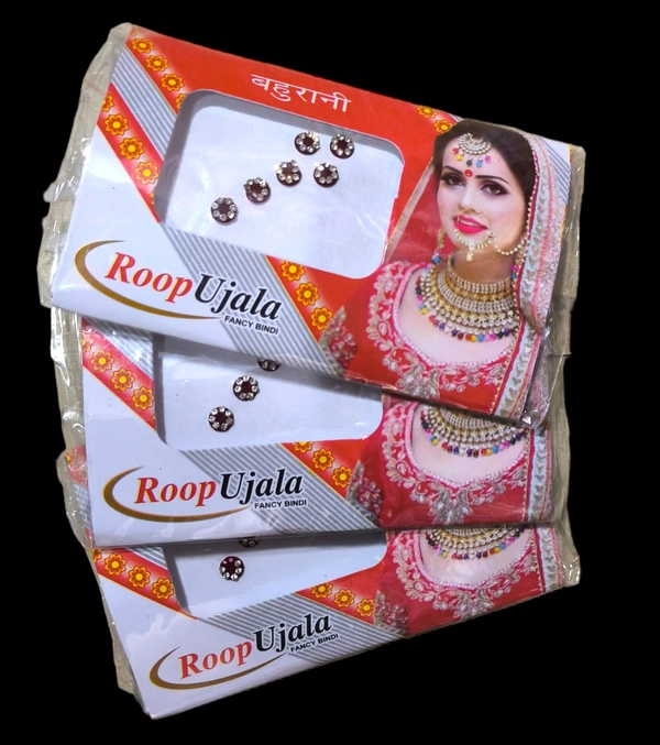 Fancy Bindi Pack Of 3 - Maroon, M6