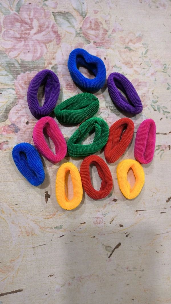 Rubber Band  Pack Of 12 Pcs - Colour - Mix, 12 Pcs