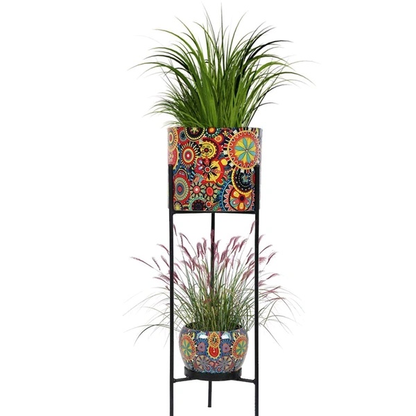 Mettal Pot Stand Dubble 