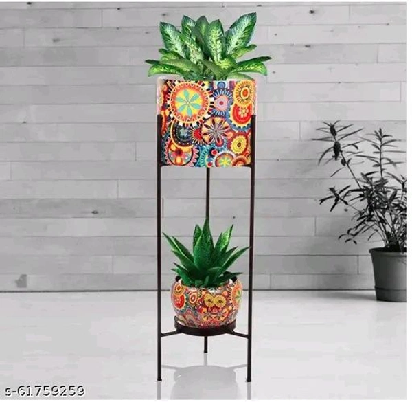 Mettal Pot Stand Dubble 